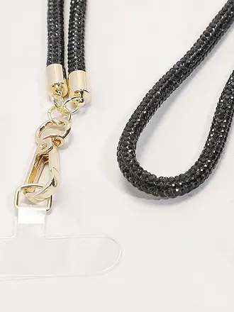 FIGLIA | Handykette Sparkling Black | schwarz